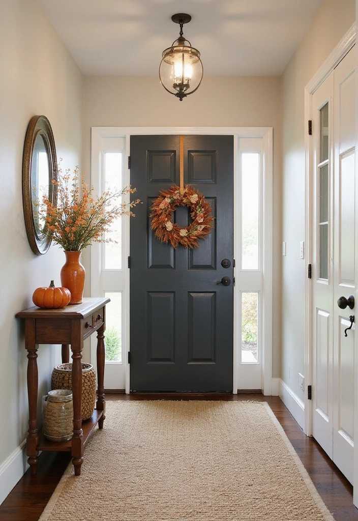 30 Genius Small Entrance Hall Ideas That'll Transform Your Entryway! - 10. Seasonal Decor Swaps