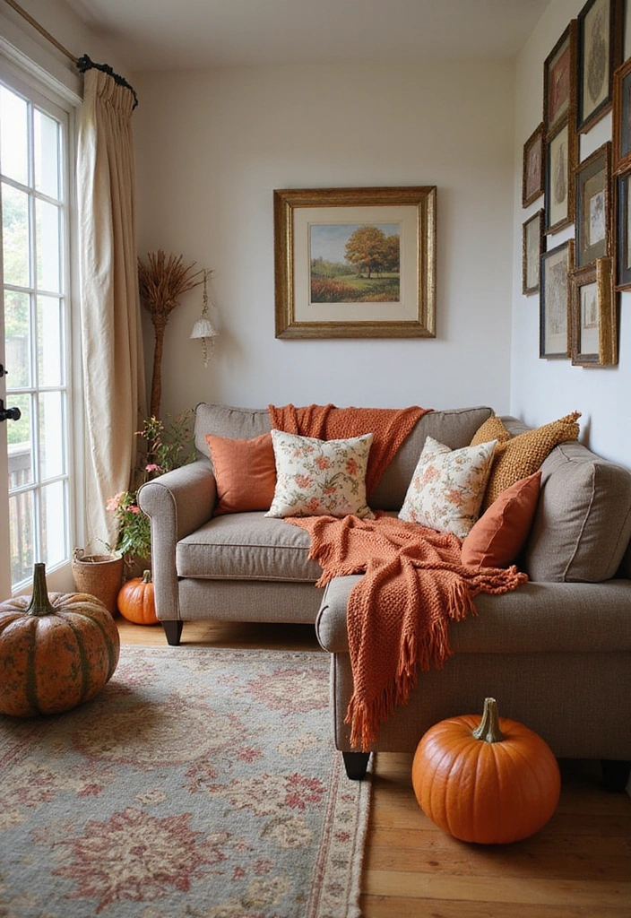 20 Amazing Narrow Living Room Ideas That'll Make You Rethink Your Space! - 20. Seasonal Decor Swaps