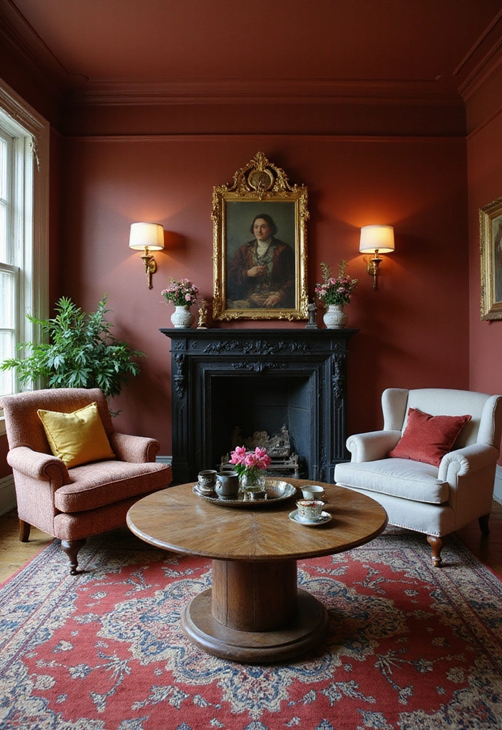 21 Baddie Living Room Ideas That'll Make You Want to Redecorate ASAP! - 8. Vintage Glam