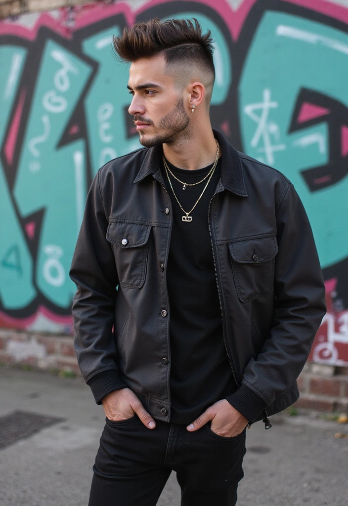 21 Stylish Middle Part Hairstyles for Men That'll Make You Stand Out! - 3. The Undercut with Middle Part