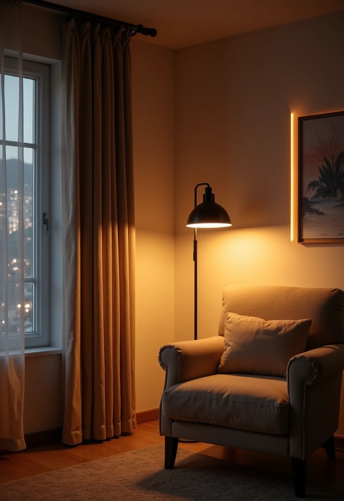 21 Living Room Ideas That'll Make You Want to Stay In Forever (Don't Miss #13!) - 2. Layered Lighting