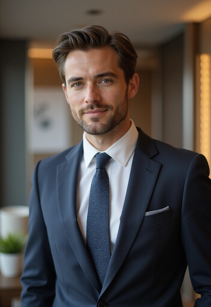 21 Stylish Middle Part Hairstyles for Men That'll Make You Stand Out! - 1. The Classic Middle Part
