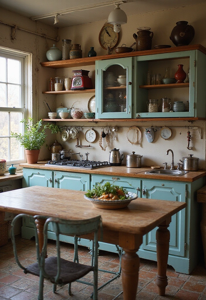 20 Best Lake House Kitchen Ideas That'll Make You Want to Move In! - 7. Vintage Accents