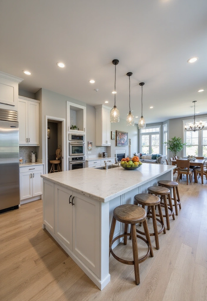 21 Kitchen Dining Living Room Ideas That Will Transform Your Home! - 4. Chic Open-Concept Spaces