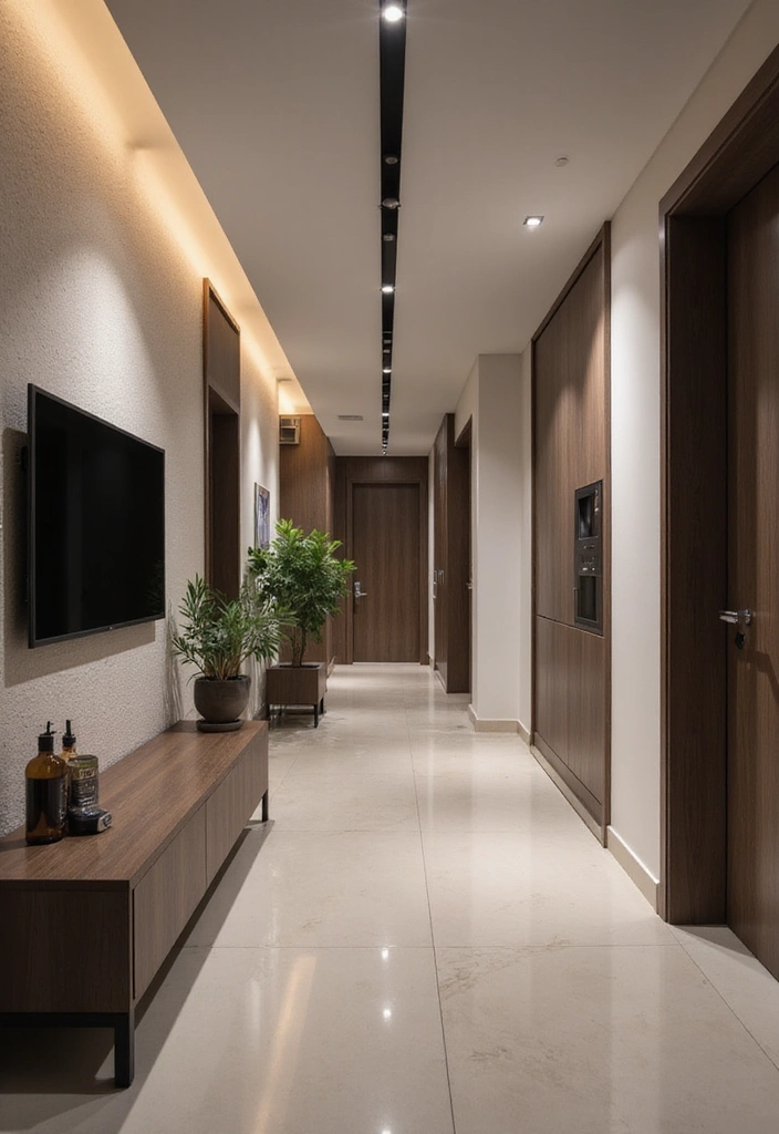 20 Amazing Narrow Living Room Ideas That'll Make You Rethink Your Space! - 11. Integrated Technology