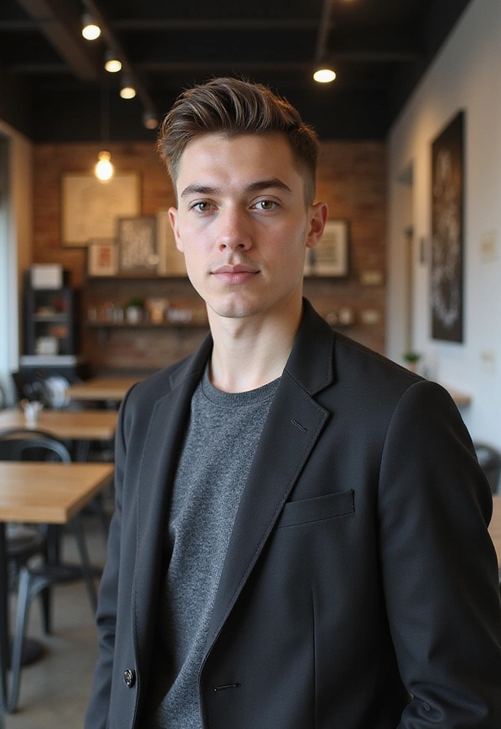 21 Stylish Middle Part Hairstyles for Men That'll Make You Stand Out! - 19. The French Crop with Middle Part