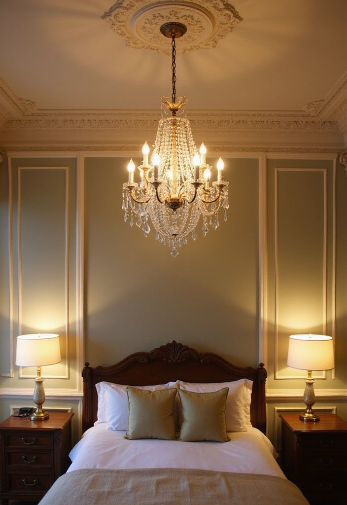 21 Modern Traditional Bedroom Design Ideas That Will Leave You Breathless! - 4. Statement Lighting Fixtures