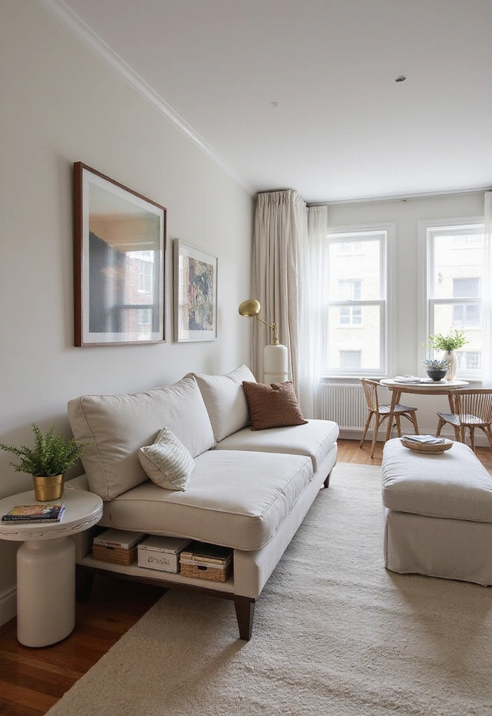 20 Amazing Narrow Living Room Ideas That'll Make You Rethink Your Space! - 4. Multi-Functional Furniture