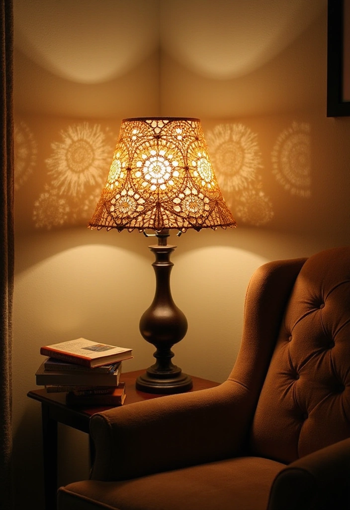 21 Best Crochet Room Decor Ideas - 7. Unique Crochet Lampshades