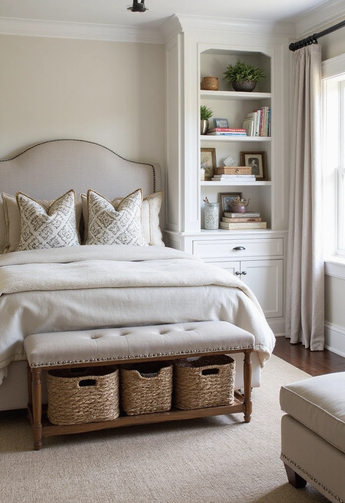 21 Modern Traditional Bedroom Design Ideas That Will Leave You Breathless! - 11. Functional Storage Solutions