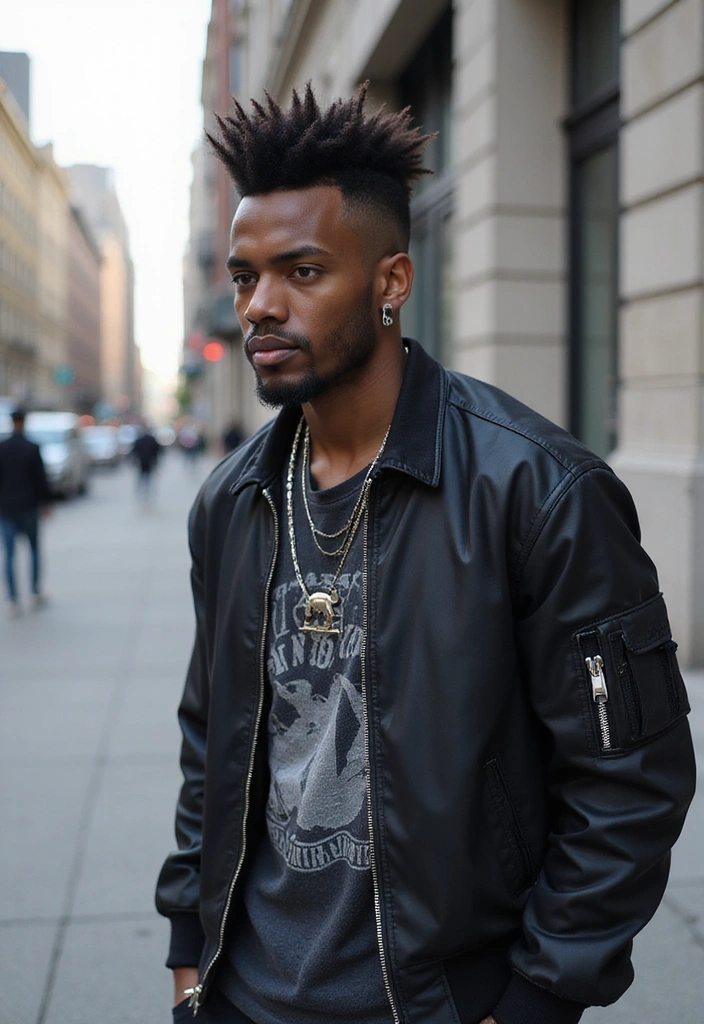 19 Best Black Men’s Hairstyles - 16. The Faux Hawk