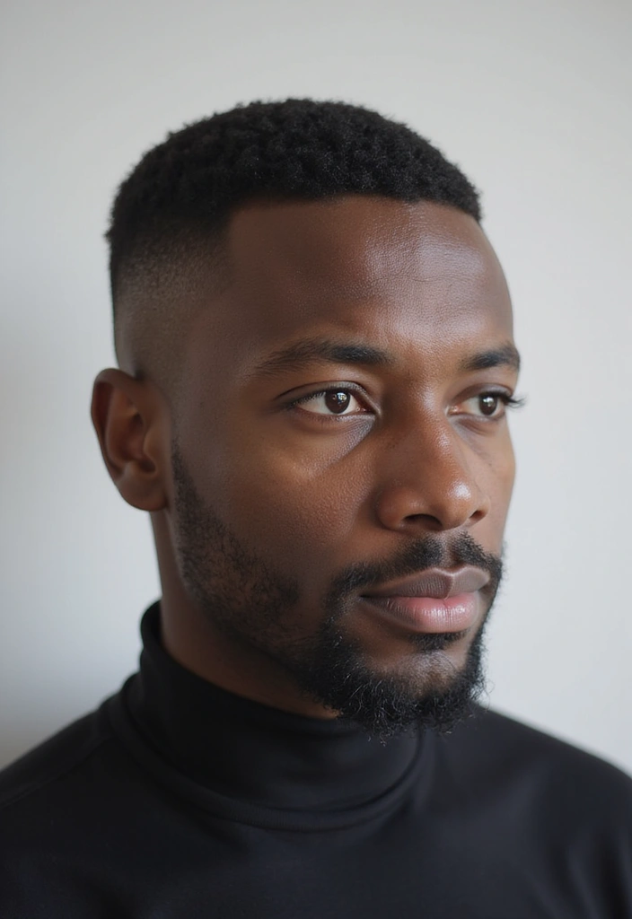 21 Cool Black Men Haircuts - 17. The Crew Cut