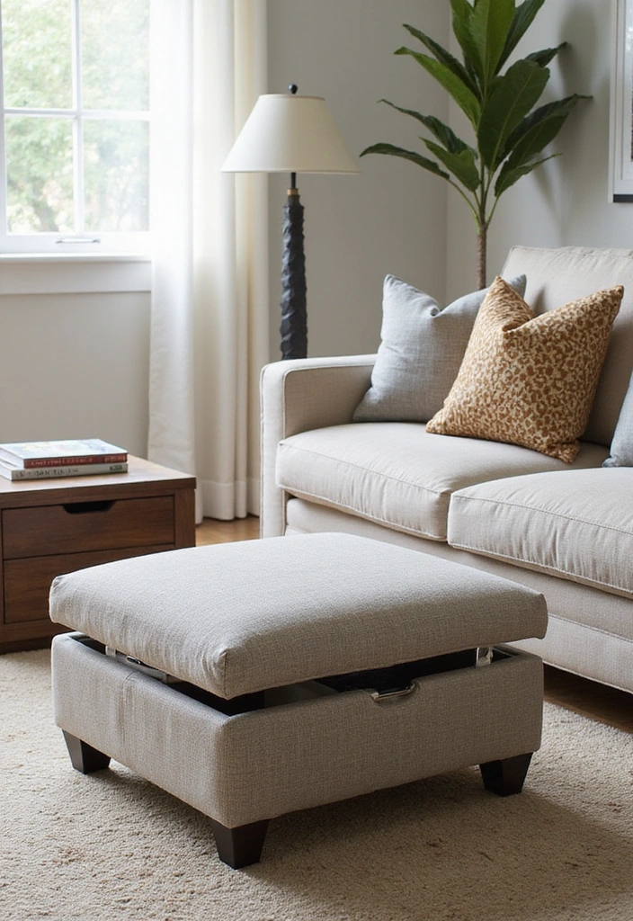 21 Baddie Living Room Ideas That'll Make You Want to Redecorate ASAP! - 19. Functional Furniture