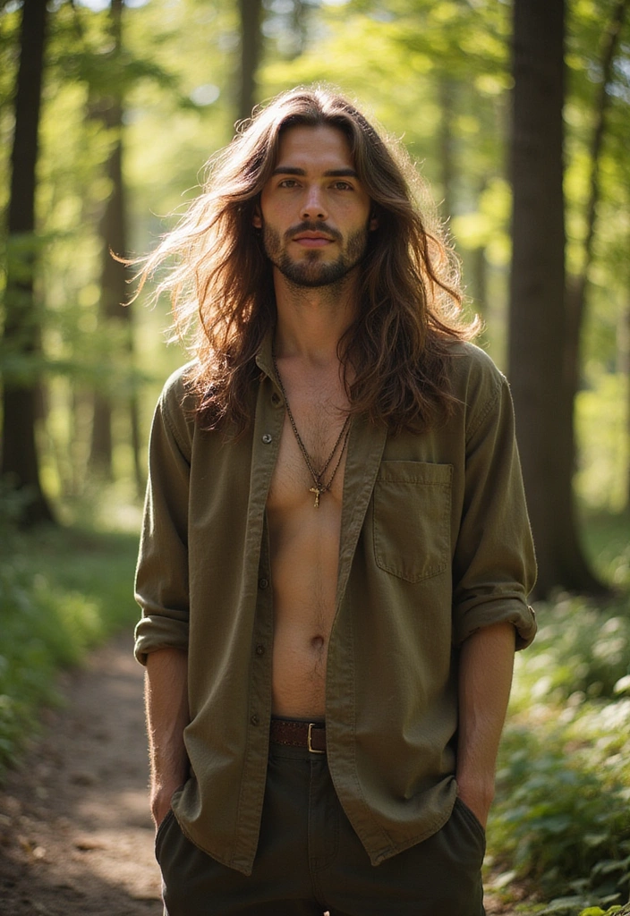 21 Stylish Middle Part Hairstyles for Men That'll Make You Stand Out! - 4. The Long Middle Part