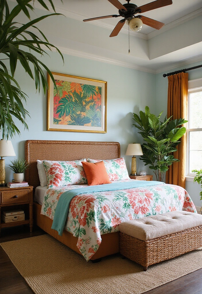 20 Unique Bedroom Design Ideas That Will Make You Fall in Love with Your Space! - 19. Tropical Escape