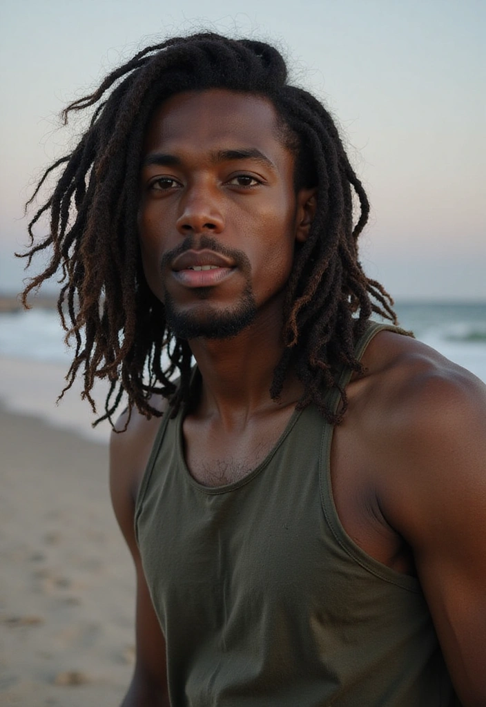 21 Cool Black Men Haircuts - 11. The Long Locks with Fade