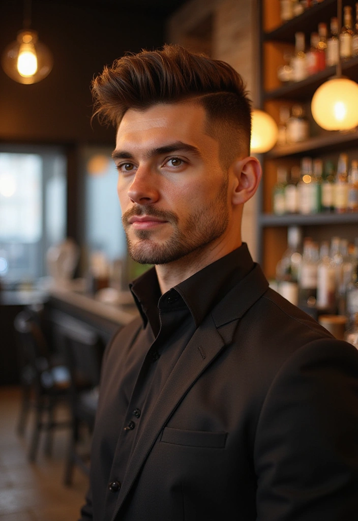 21 Stylish Middle Part Hairstyles for Men That'll Make You Stand Out! - 5. The Quiff with Middle Part