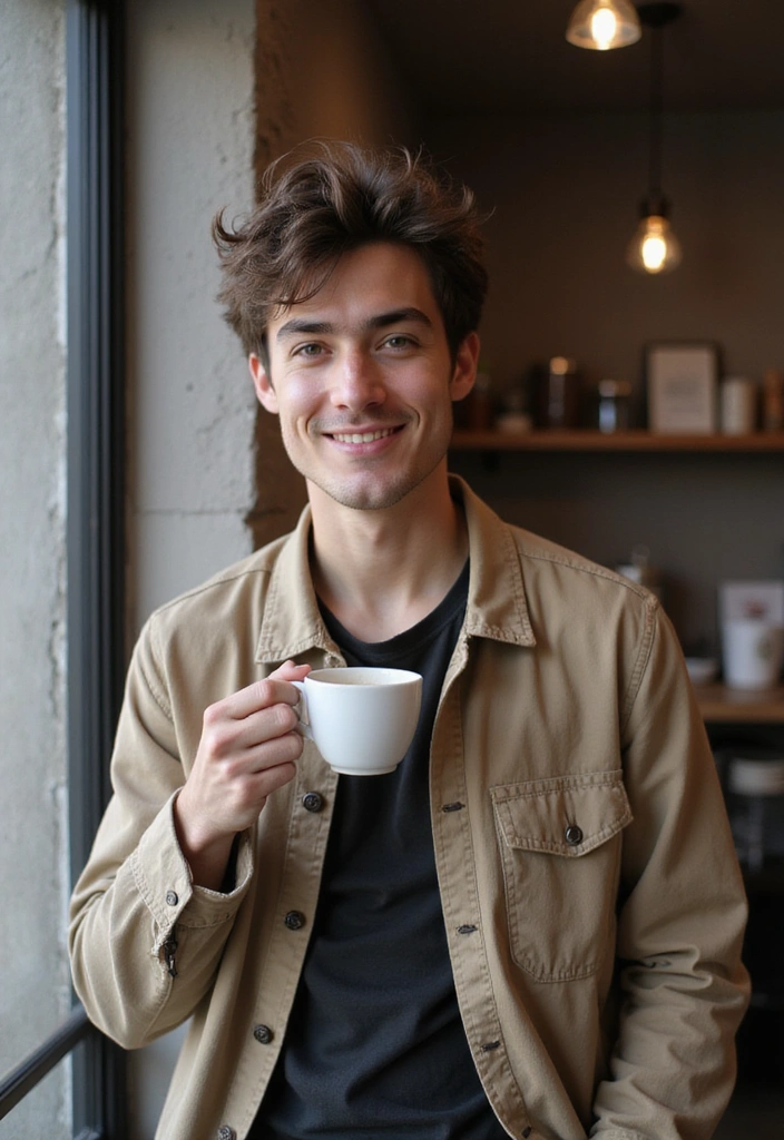 21 Stylish Middle Part Hairstyles for Men That'll Make You Stand Out! - 6. Messy Middle Part