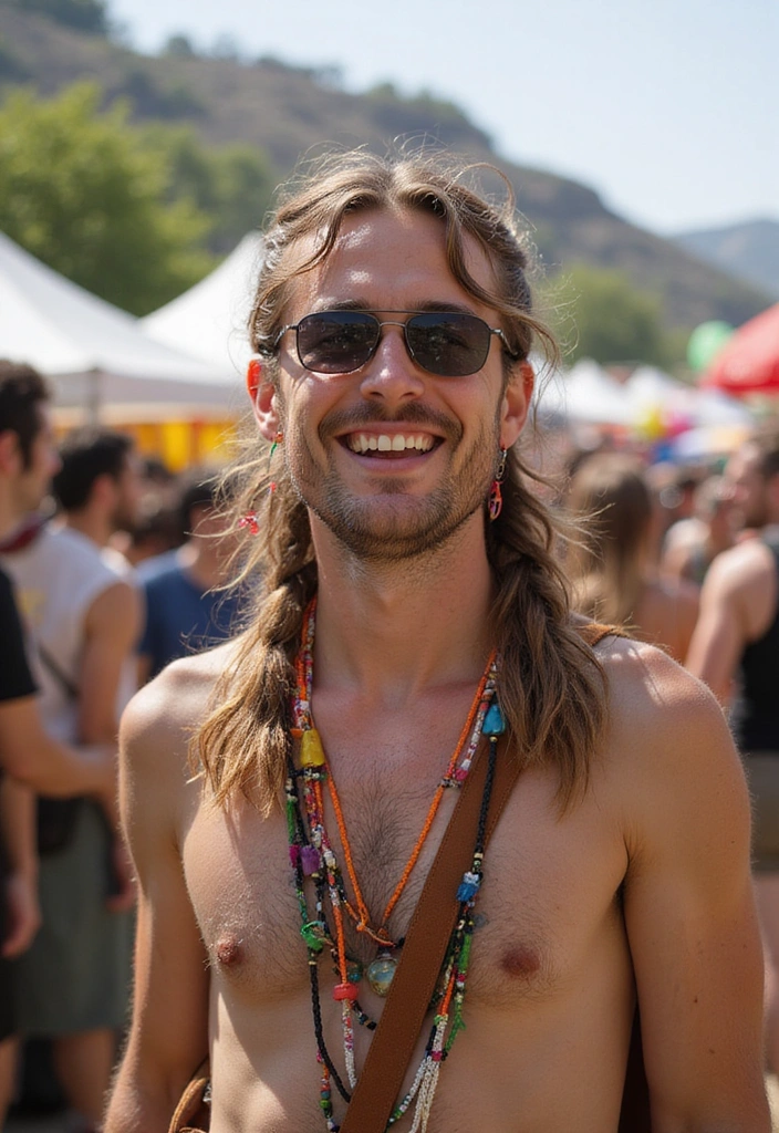 21 Stylish Middle Part Hairstyles for Men That'll Make You Stand Out! - 8. The Braided Middle Part