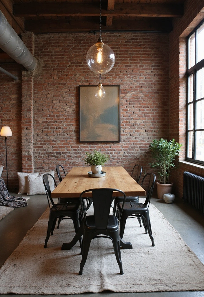 21 Stunning Living Dining Room Combo Ideas That Will Transform Your Space! - 6. Industrial Chic