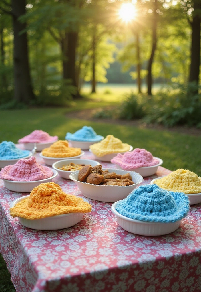 21 Best Crochet Room Decor Ideas - 14. Crochet Food Covers