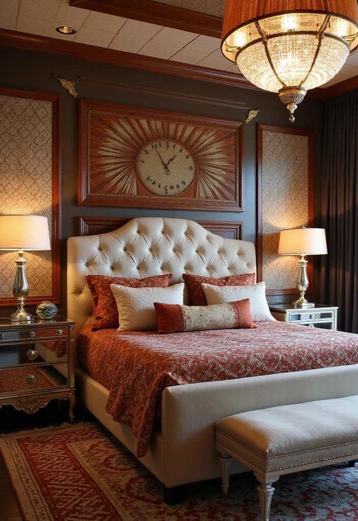 20 Unique Bedroom Design Ideas That Will Make You Fall in Love with Your Space! - 10. Art Deco Elegance