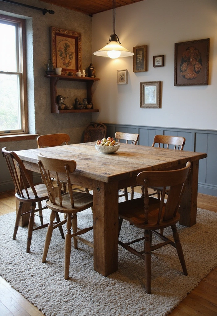 21 Stunning Living Dining Room Combo Ideas That Will Transform Your Space! - 2. Rustic Charm