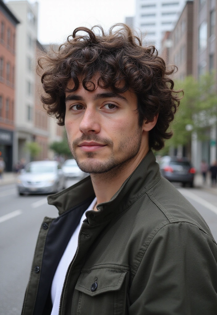 21 Best Haircuts for Men in 2025 - 4. Curly Fringe