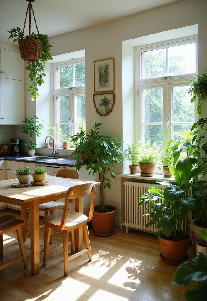 21 Kitchen Dining Living Room Ideas That Will Transform Your Home! - 13. Indoor Plants for Freshness