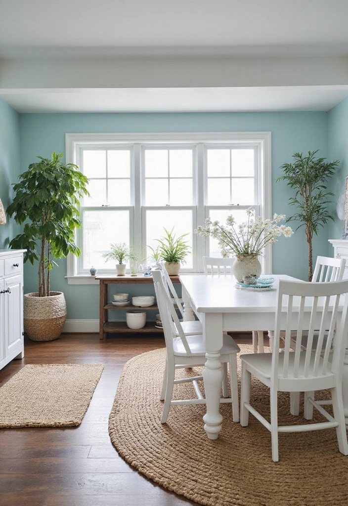 21 Stunning Living Dining Room Combo Ideas That Will Transform Your Space! - 7. Coastal Calm