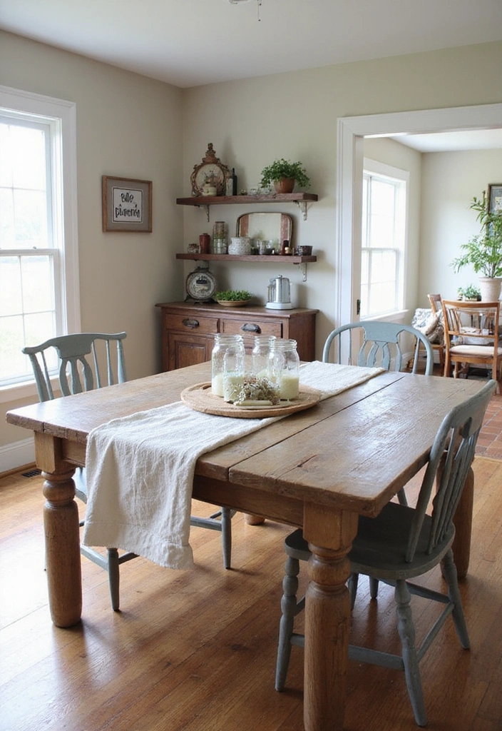 21 Stunning Living Dining Room Combo Ideas That Will Transform Your Space! - 8. Farmhouse Flair