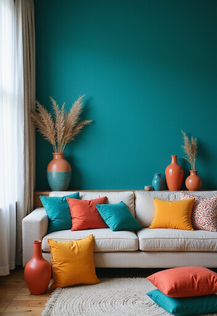 21 Kitchen Dining Living Room Ideas That Will Transform Your Home! - 5. Bold Color Accents