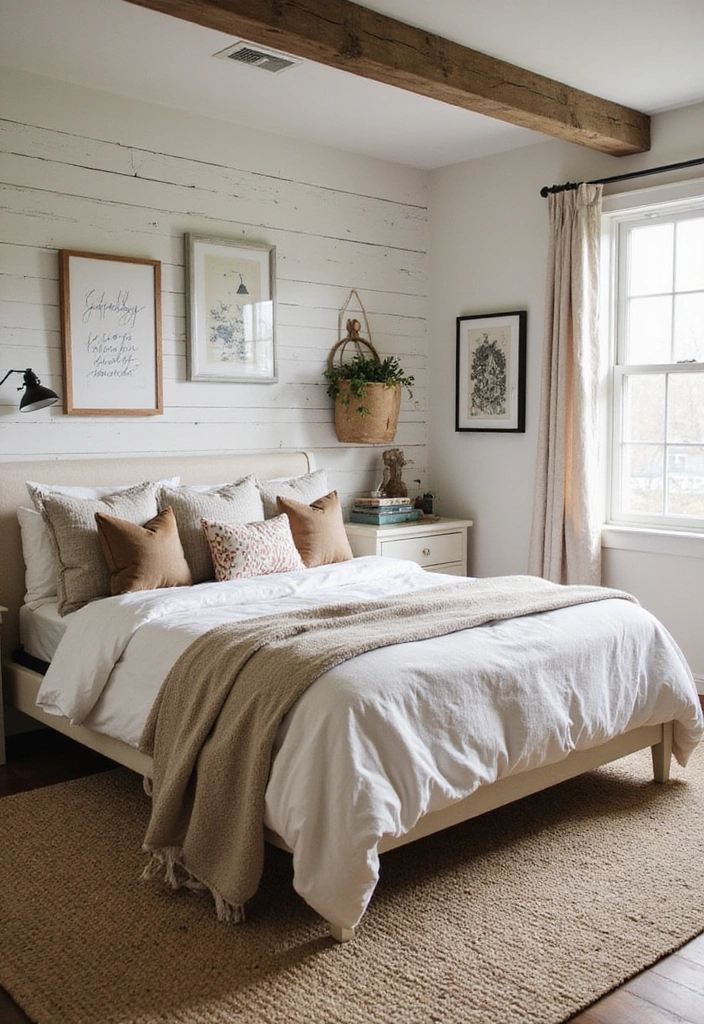 20 Unique Bedroom Design Ideas That Will Make You Fall in Love with Your Space! - 16. Farmhouse Chic