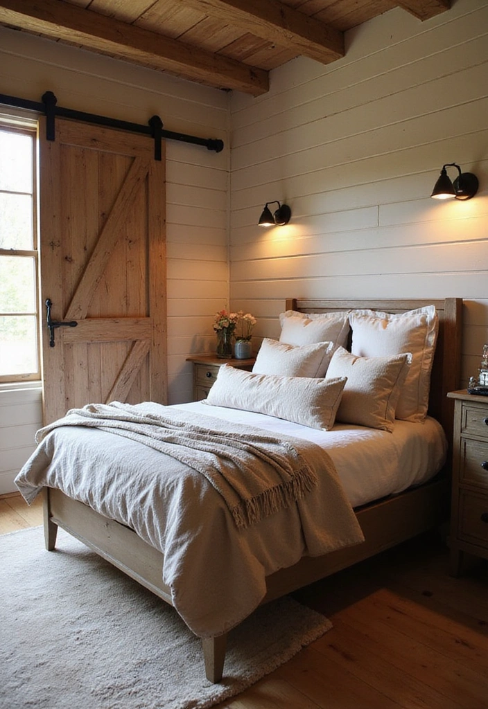 20 Unique Bedroom Design Ideas That Will Make You Fall in Love with Your Space! - 12. Rustic Farmhouse