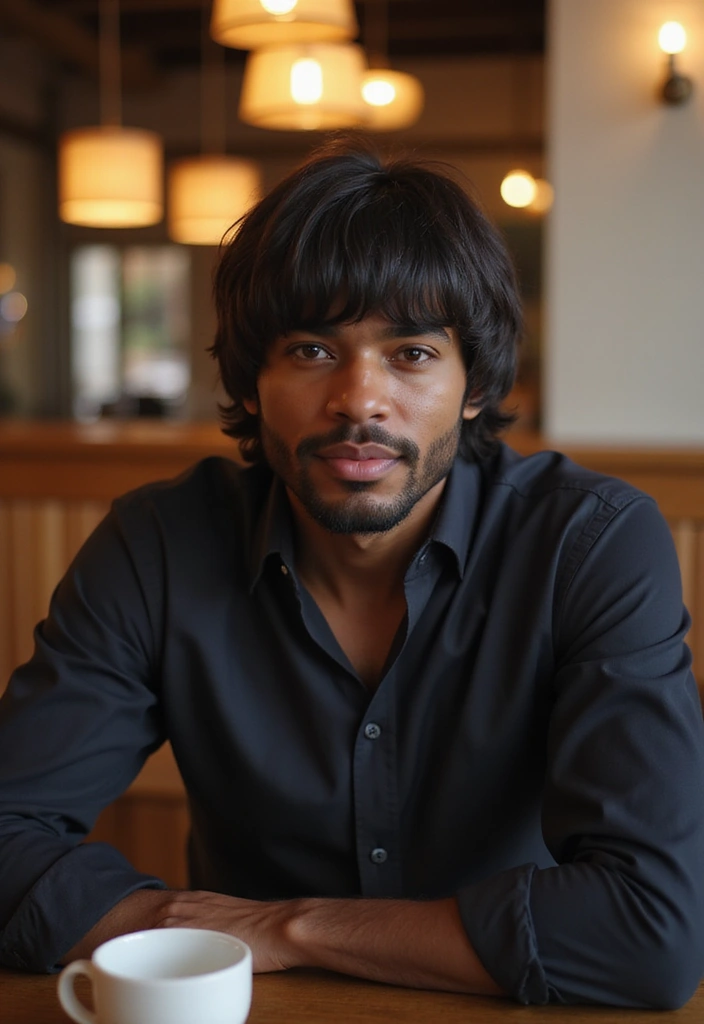 19 Best Black Men’s Hairstyles - 17. The Curtain Bangs
