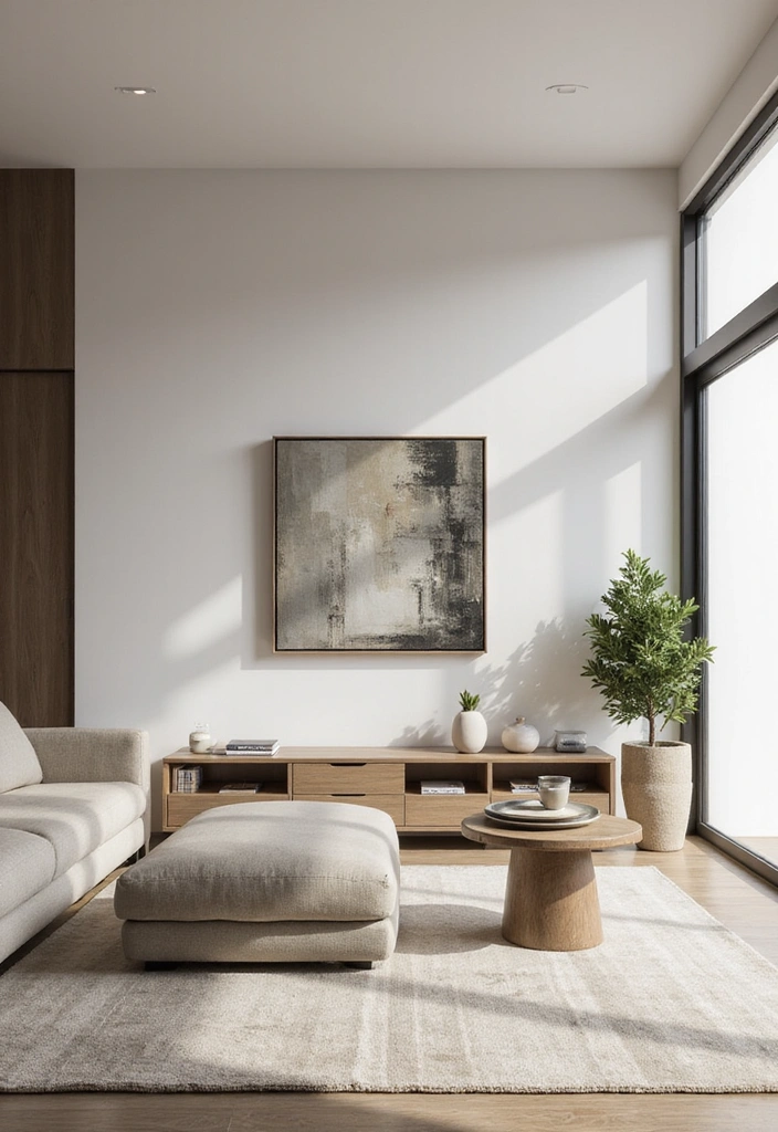 21 Baddie Living Room Ideas That'll Make You Want to Redecorate ASAP! - 3. Minimalist Chic