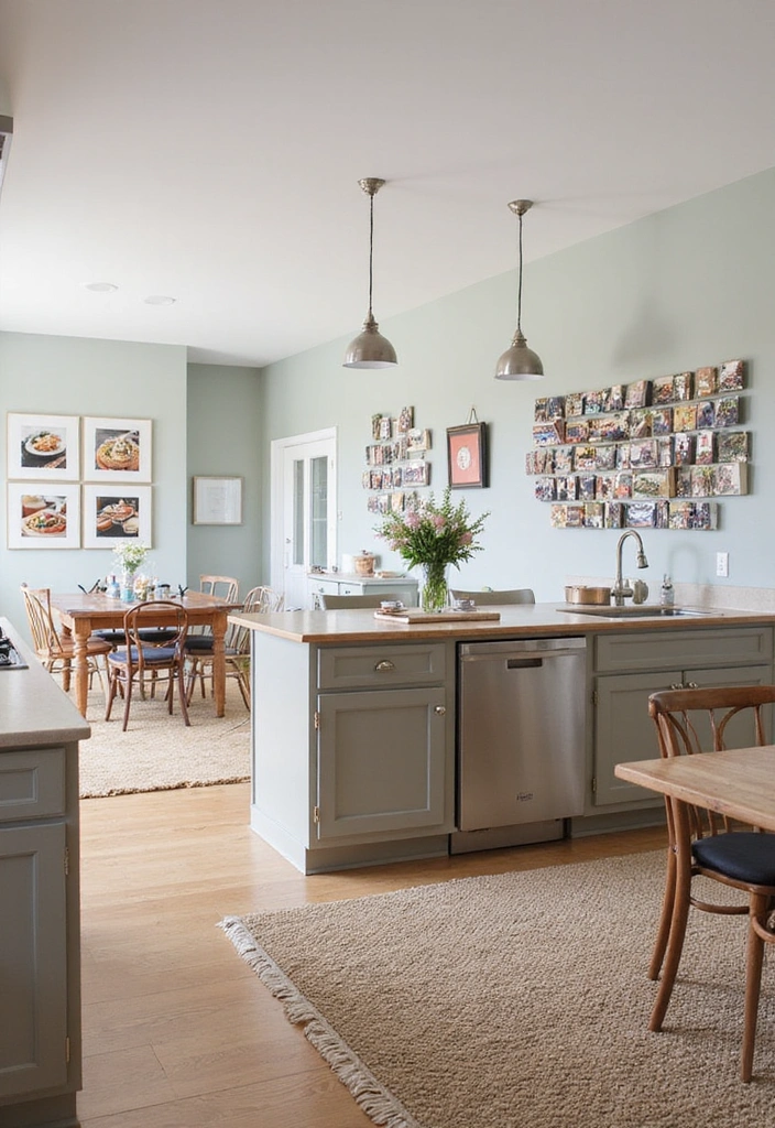 21 Kitchen Dining Living Room Ideas That Will Transform Your Home! - 14. Personal Touch with Artwork