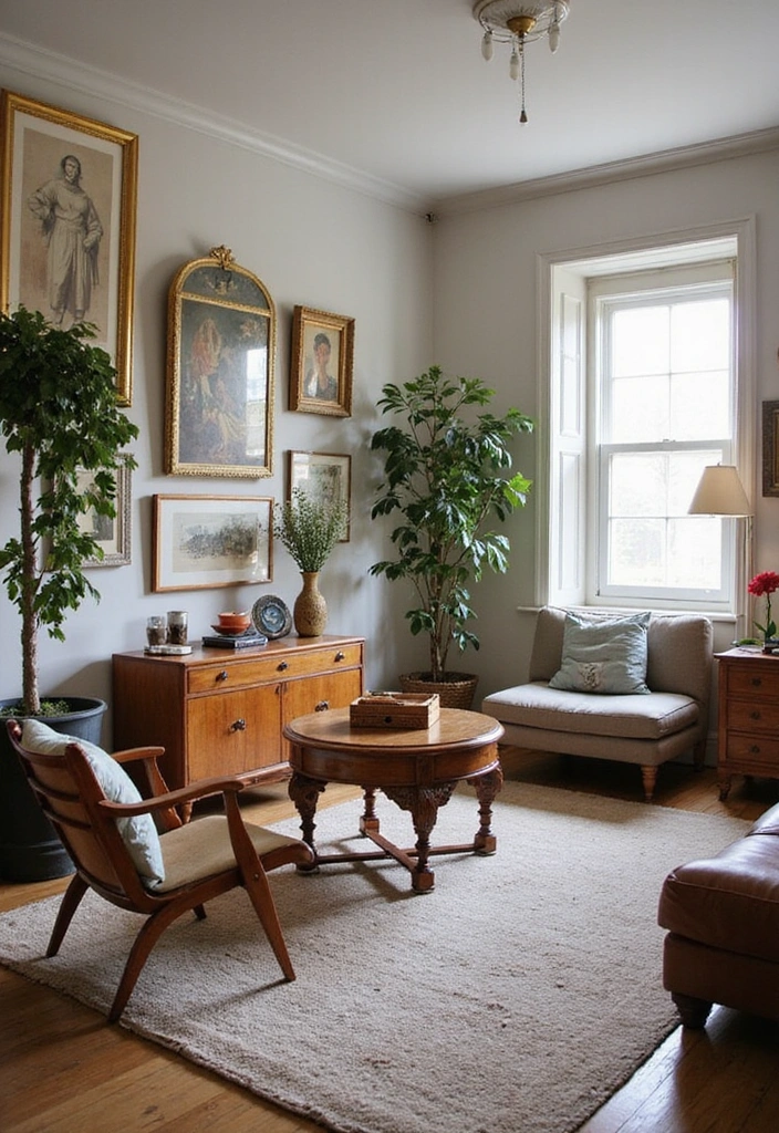 21 Baddie Living Room Ideas That'll Make You Want to Redecorate ASAP! - 13. Vintage Finds