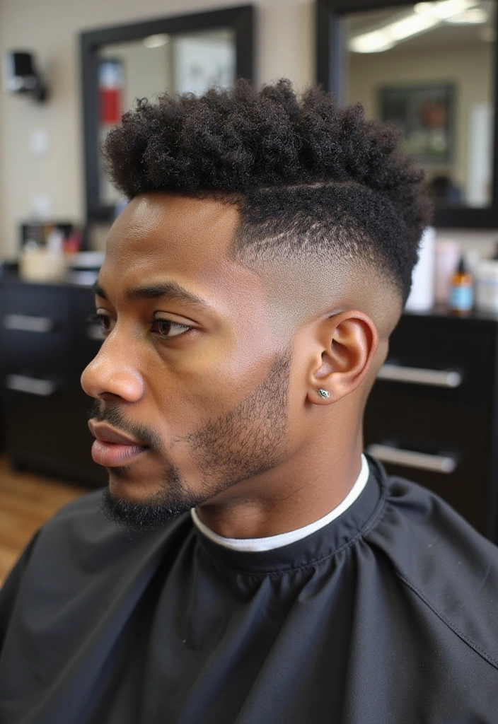 21 Cool Black Men Haircuts - 3. The Box Fade