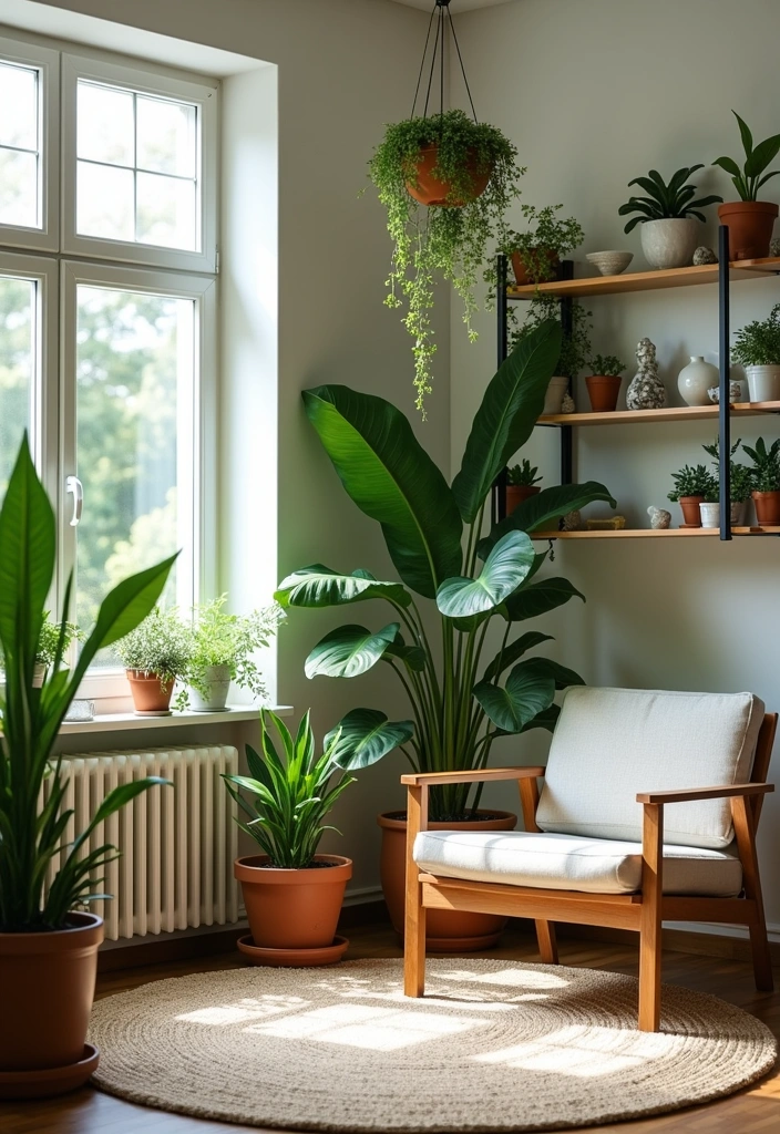 21 Living Room Ideas That'll Make You Want to Stay In Forever (Don't Miss #13!) - 5. Incorporate Greenery