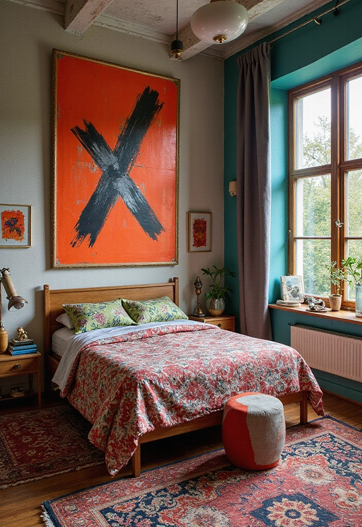 20 Unique Bedroom Design Ideas That Will Make You Fall in Love with Your Space! - 18. Artistic Expression