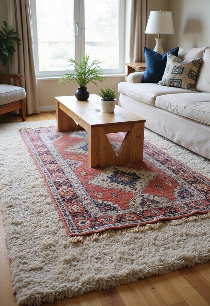 21 Moody Boho Living Room Ideas That'll Transform Your Space Into a Cozy Oasis! - 7. Textured Rugs