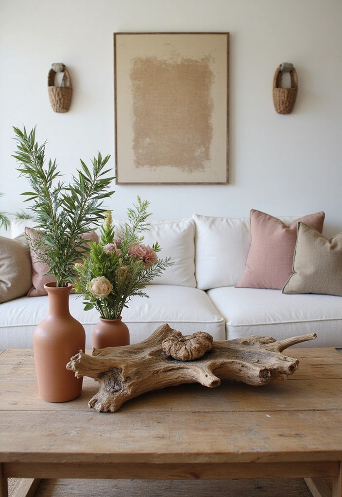 21 Green Living Room Ideas That'll Transform Your Space into a Sustainable Oasis! - 11. Natural Decorations