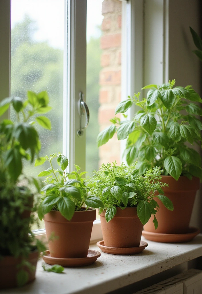 21 Green Living Room Ideas That'll Transform Your Space into a Sustainable Oasis! - 15. Aromatic Plants and Herbs