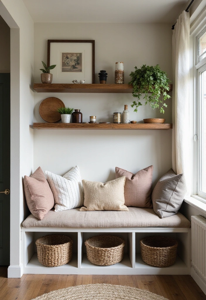 21 French Cottage Living Room Ideas That'll Make You Swoon! - 19. Cozy Nooks and Crannies