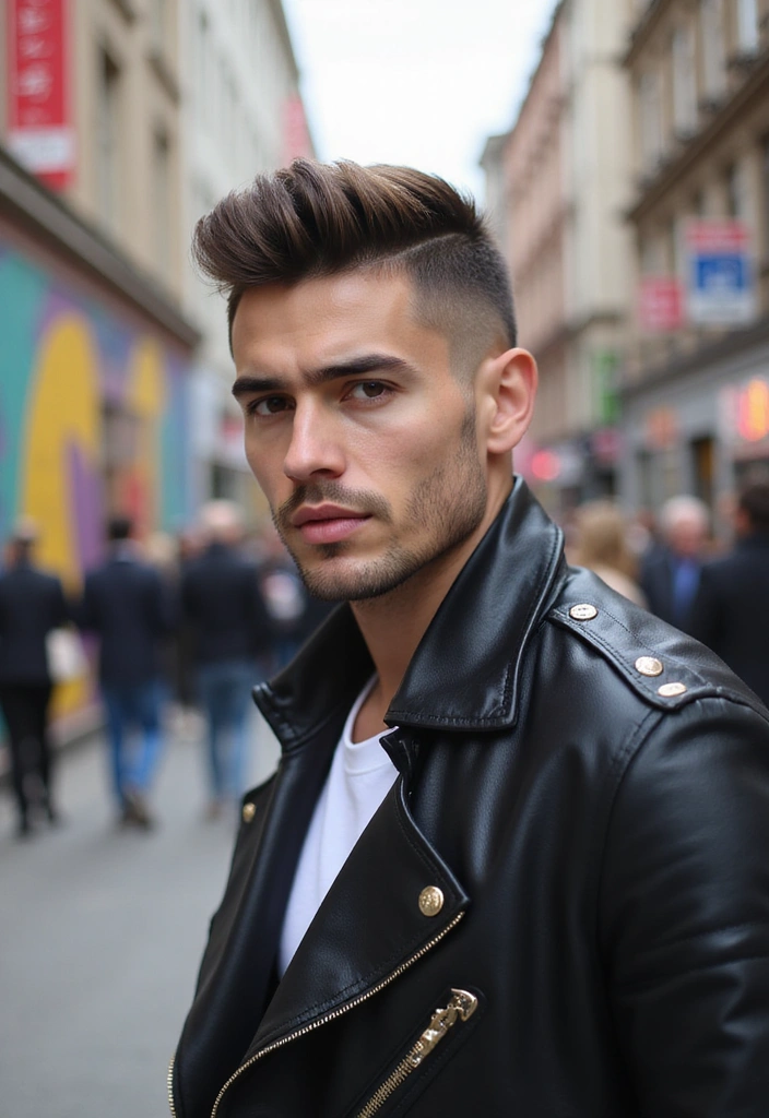 21 Very Short Haircuts For Men To Wear This Spring - 14. Short Pompadour with Fade