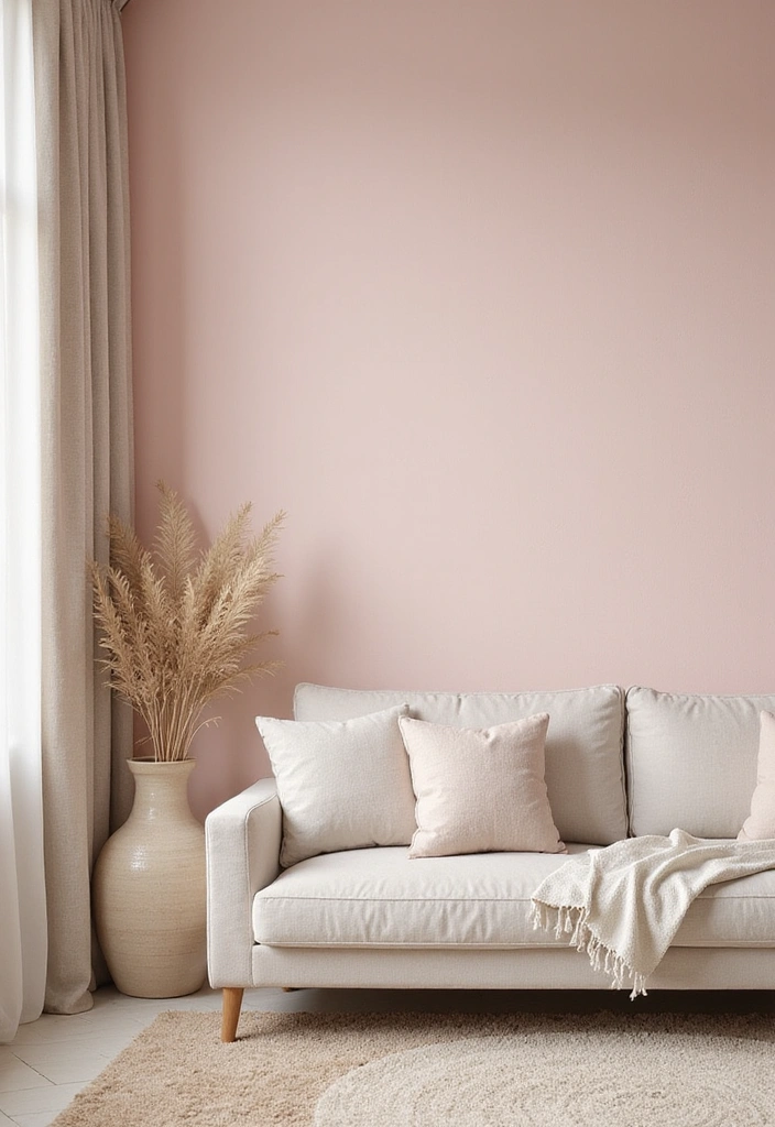 21 Moody Boho Living Room Ideas That'll Transform Your Space Into a Cozy Oasis! - 12. Soft Palettes