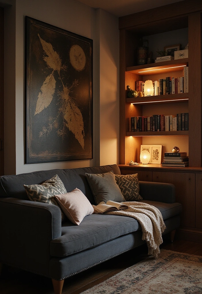 23 Dark Gray Sofa Living Room Ideas That’ll Transform Your Space (You Won't Believe #11!) - 23. Cozy Nook