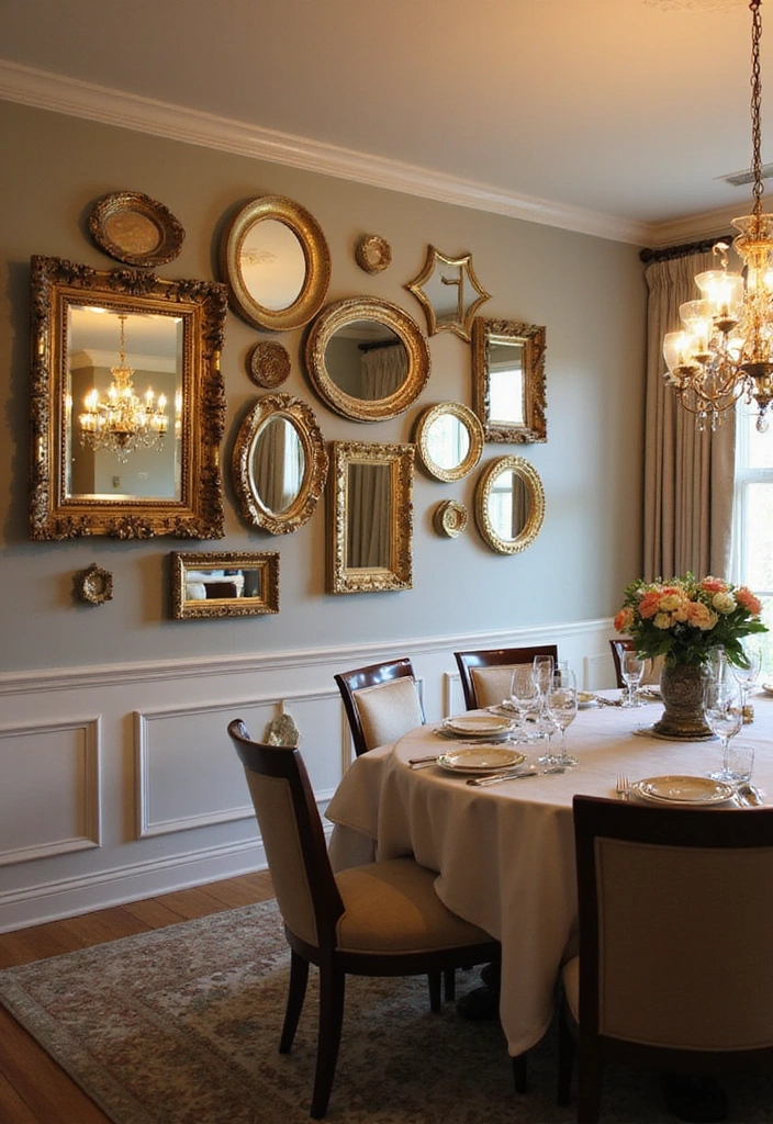 20 Luxury Dining Room Decor with Mirror - 5. Decorative Mirror Frames