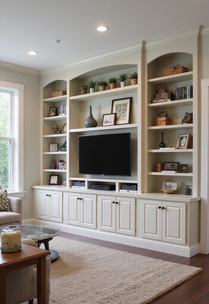 21 Luxury Living Room Ideas - 15. Custom Built-Ins
